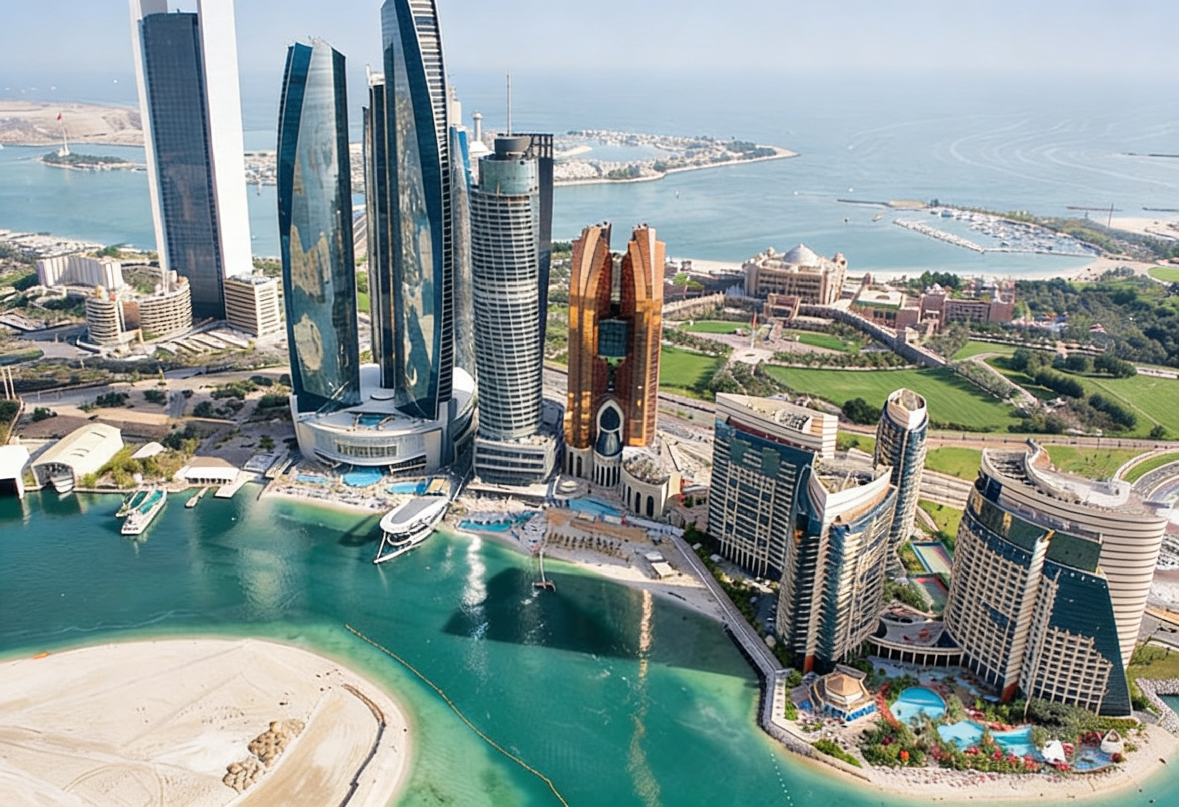 Business setup in Abu Dhabi — UAE capital corporate towers