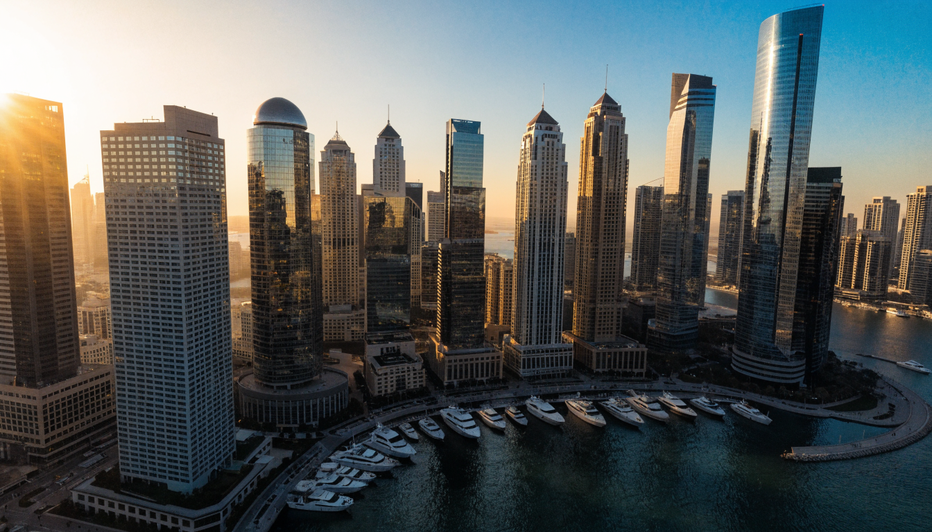 Premium Dubai waterfront real estate representing UAE investment residency