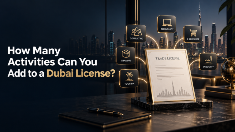 Dubai trade licence with multiple business activity categories